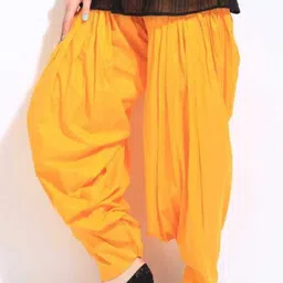 uganta Pure Cotton Solid Women ["Yellow"] Salwar-picture-26