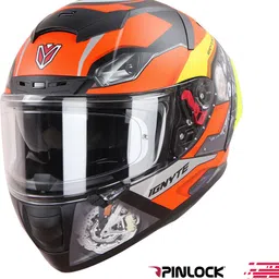 ignyte IGN-4 Machine ISI/DOT Certified Double Visor Full Face Graphic Helmet Motorbike Helmet image 2