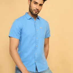 Wrangler Spread Collar Cotton Linen Casual Shirt-picture-13