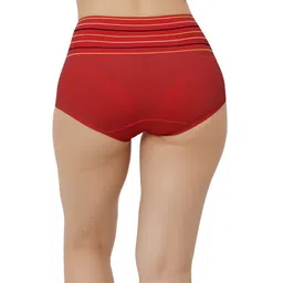 Bella Voste Pack Of 3 Striped High Waist Shapewear Briefs image 3