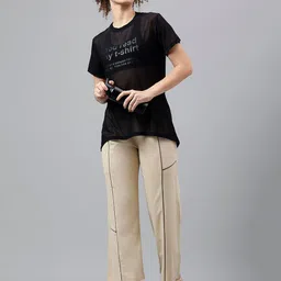 MKH Dri-FIT Typography Printed Relaxed Fit Sports T-shirt image 5