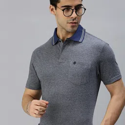 ONN Men Blue & dark slate Polo Collar T-shirt image 1