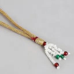 Anouk Women Gold-Plated Layered Pearls Necklace Set image 4