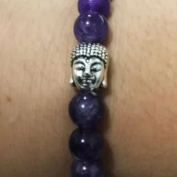 Young & Forever Unisex Amethyst Elasticated Bracelet image 5