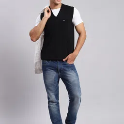 Monte Carlo V-Neck Woollen Sweater Vest image 3