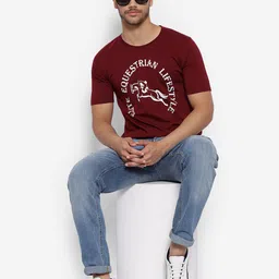 JUMP USA Typography Printed Round Neck Cotton Short Sleeves T-shirt image 5