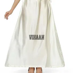 VIHAAN White satin q50 Pure Satin Petticoat-image-5