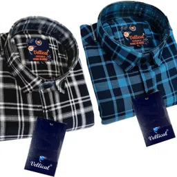 vellical Men Slim Fit Checkered Casual Shirt-picture-22