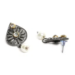 YouBella Oxidised Stone Studded & Beaded Jewellery Set image 4