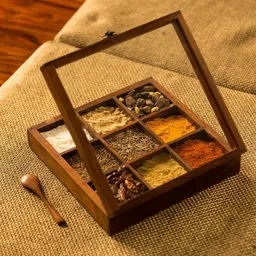 exclusivelane Spice Set Wooden, Glass-picture-15