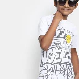 V-Mart Boys Typography Printed Cotton T-shirt image 3