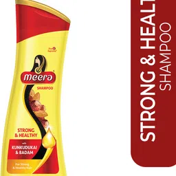 meera Strong And Healthy Shampoo,With Kunkudukai & Badam,Paraben Free image 1