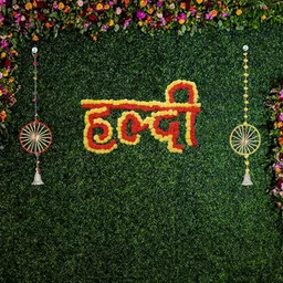 wdecor Banner Decoretion Haldi Red Yellow Backgounds Home HaldiCraft Board Toran image 5