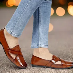 brandigo Slip-On Style: Easy to wear with a snug fit, perfect for quick on-the-go use. Mojaris For Men image 3