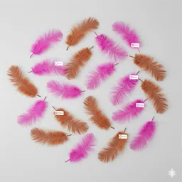 chayanvi Pack of 100 Decorative Feathers image 2