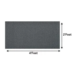 Kuber Industries Grey Solid Rubber Anti-Slip Doormat image 4