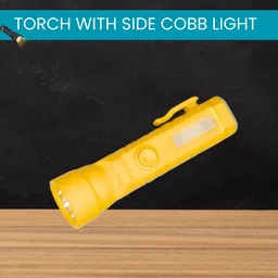 clairbell Emergency Rechargeable Pocket LED Torch Light with Side COBB Light for NightE479 Torch-picture-26