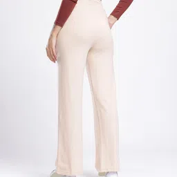 mxn Women Solid Beige Track Pants image 2