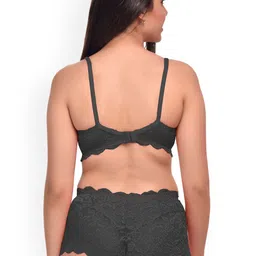 PIBU Pack Of 2 Self-Design Net Bra & Boy Shorts image 5