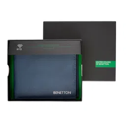 United Colors of Benetton Men Leather Two Fold Wallet image 4