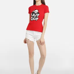 Fabflee Pack Of 3 Typography Printed Cotton T-shirt image 2