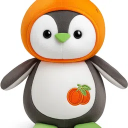 softvibe Pumpkin Penguin Soft Toy | Ultra Soft Cuddly Stuffed Animal |Cute Teddy Bear - 23 cm image 1