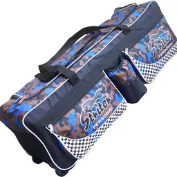 giftadia 36 Inch Cricket/Hockey/Football/Travel Trolley Kit Bag With Wheels-Blue-picture-12