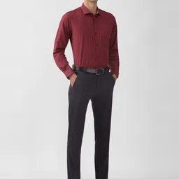 Peter England Slim Fit Opaque Checked Formal Shirt image 5