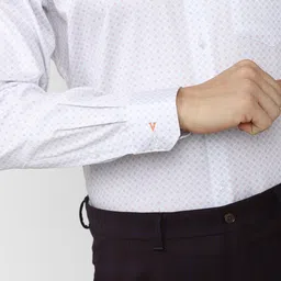 Van Heusen Men Printed Formal Pure Cotton Shirt image 2