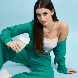 STREET 9 Self Design Hooded Crop Open Front Jacket image 4