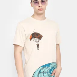 V-Mart Graphic Printed Round Neck Cotton Slim Fit T-shirt image 4