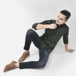 Crimsoune Club Slim Fit Spread Collar Casual Shirt-picture-38