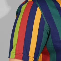 Instafab Plus Men Plus Size Classic Striped Casual Cotton Shirt image 3