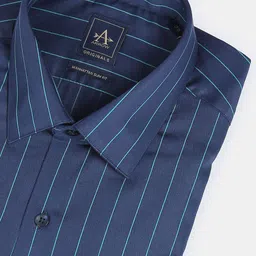 Arrow Men Slim Fit Striped Pure Cotton Formal Shirt image 3