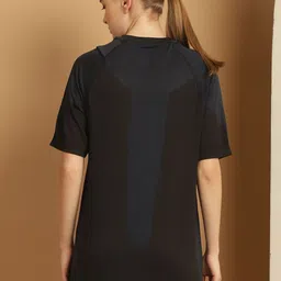 mack jonney VIMAL JONNEY Pack Of 2 Women Solid Round Neck Oversized T-shirt image 3