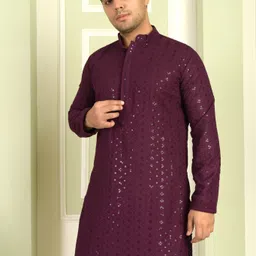 tb mania Men Viscose Rayon Kurta Pyjama Set image 4
