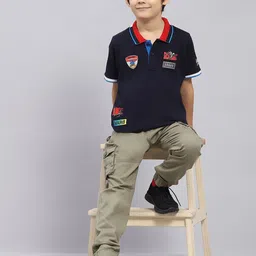 Monte Carlo Boys Graphic Printed Polo Collar Cotton T-shirt image 4