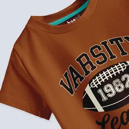 BAESD Boys Pack Of 3 Typography Printed Pure Cotton T-shirt image 5