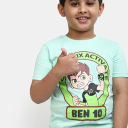 V-Mart Boys Ben 10 Printed Cotton T-shirt image 5