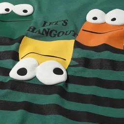 PLUM TREE Boys Pack Of 2 Graphic Printed Pure Cotton T-Shirt image 3