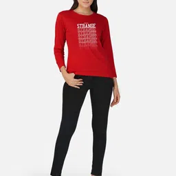 CHOZI Pack Of 2 Typography Printed Cotton T-shirt image 3