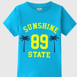 KUCHIPOO Boys Set Of 5 Typography Printed Round Neck T-shirt image 3