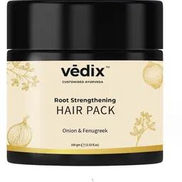 vedix Customised Ayurvedic Root Strengthening Hair Pack Powder Onion + Fenugreek image 1