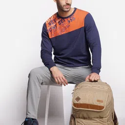 Wildcraft Men Navy Blue Printed Sweatshirt image 4