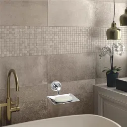 gloxy Wall Mount Square Shape Soap Dish Holder | Soap Case for Bathroom Stainless Steel Toilet Paper Holder image 4