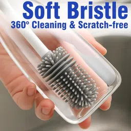 rhhg e com Silicone Bottle Cleaner Brush for Babby Feed Bottle, Solution Bottle, Mug, image 4