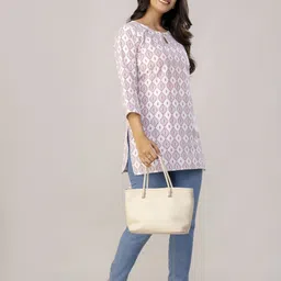 mst Pack of 3 Women Printed Cotton Blend Straight Kurta image 3