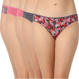 Juliet Cotton Bikini Panties Stretchable (Pack of 5)-image-13