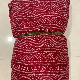 hoc Unstitched Crepe Multi-purpose Fabric Printed image 1