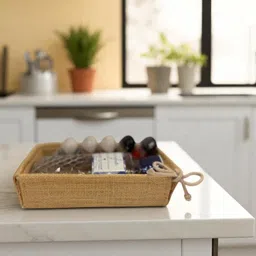 rustic knot Jute Bread Basket-picture-21